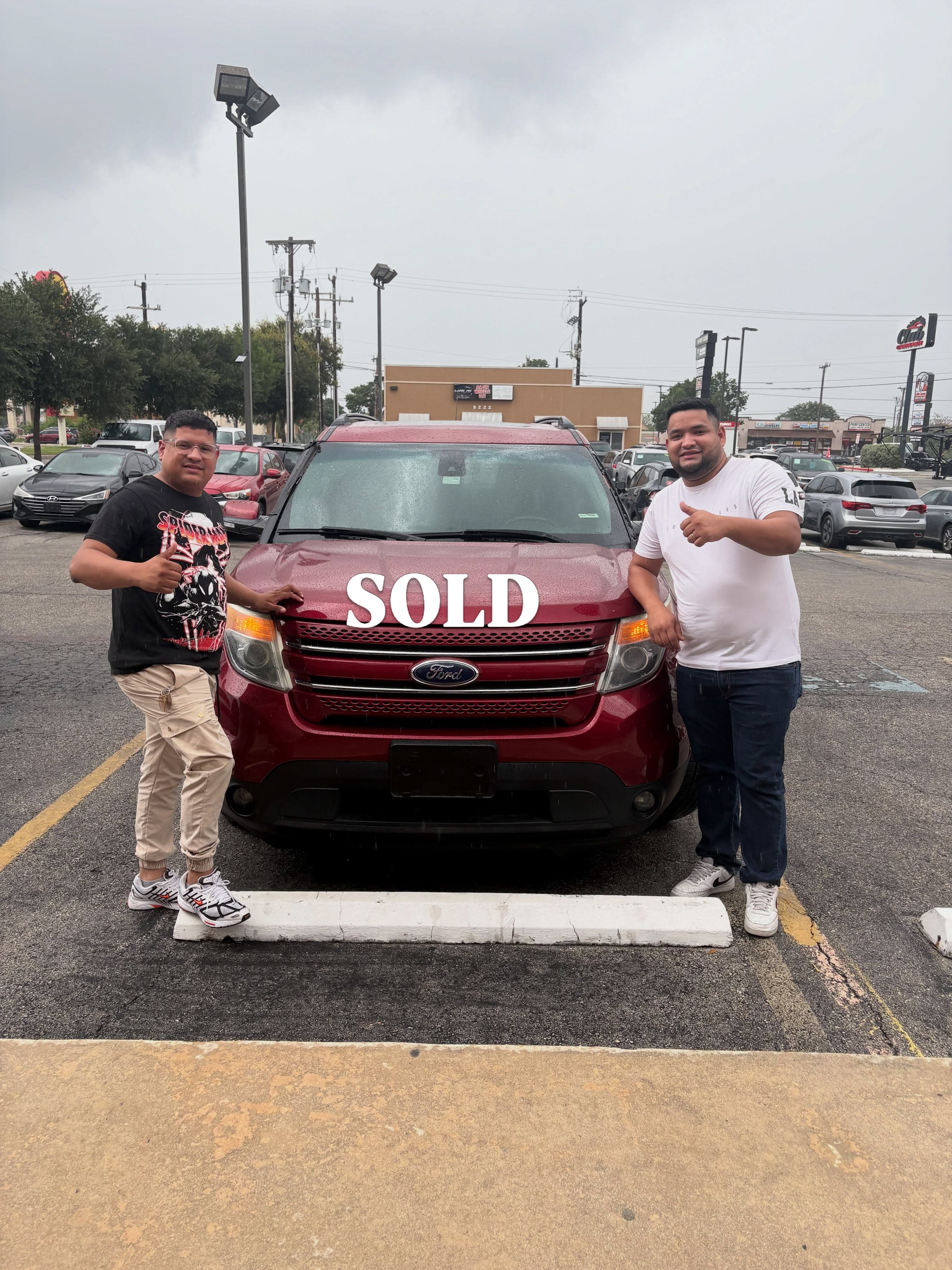 Another happy customer driving off in his "new to him" Ford Explorer.