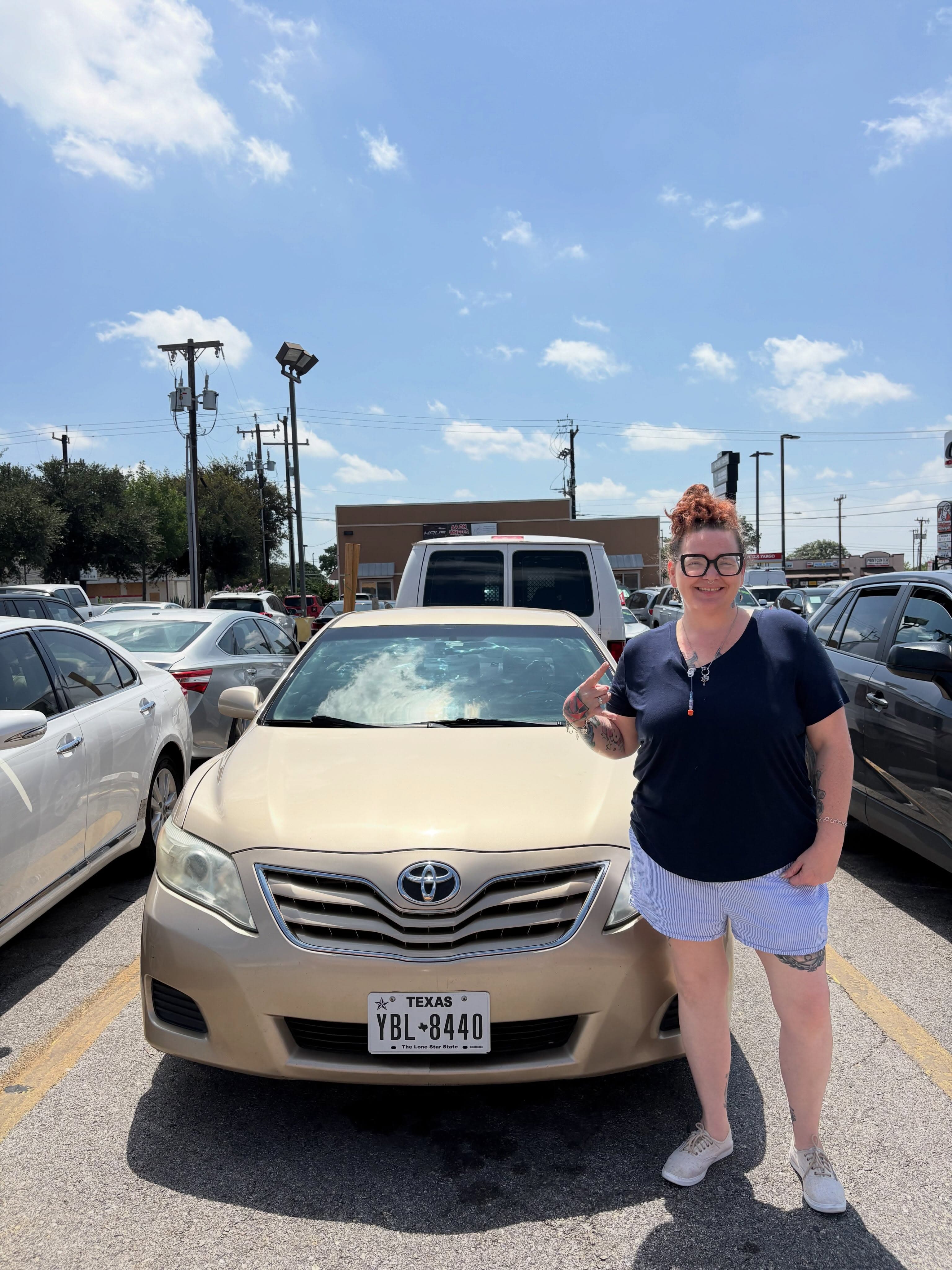 Keys in hand — another cash car sold.