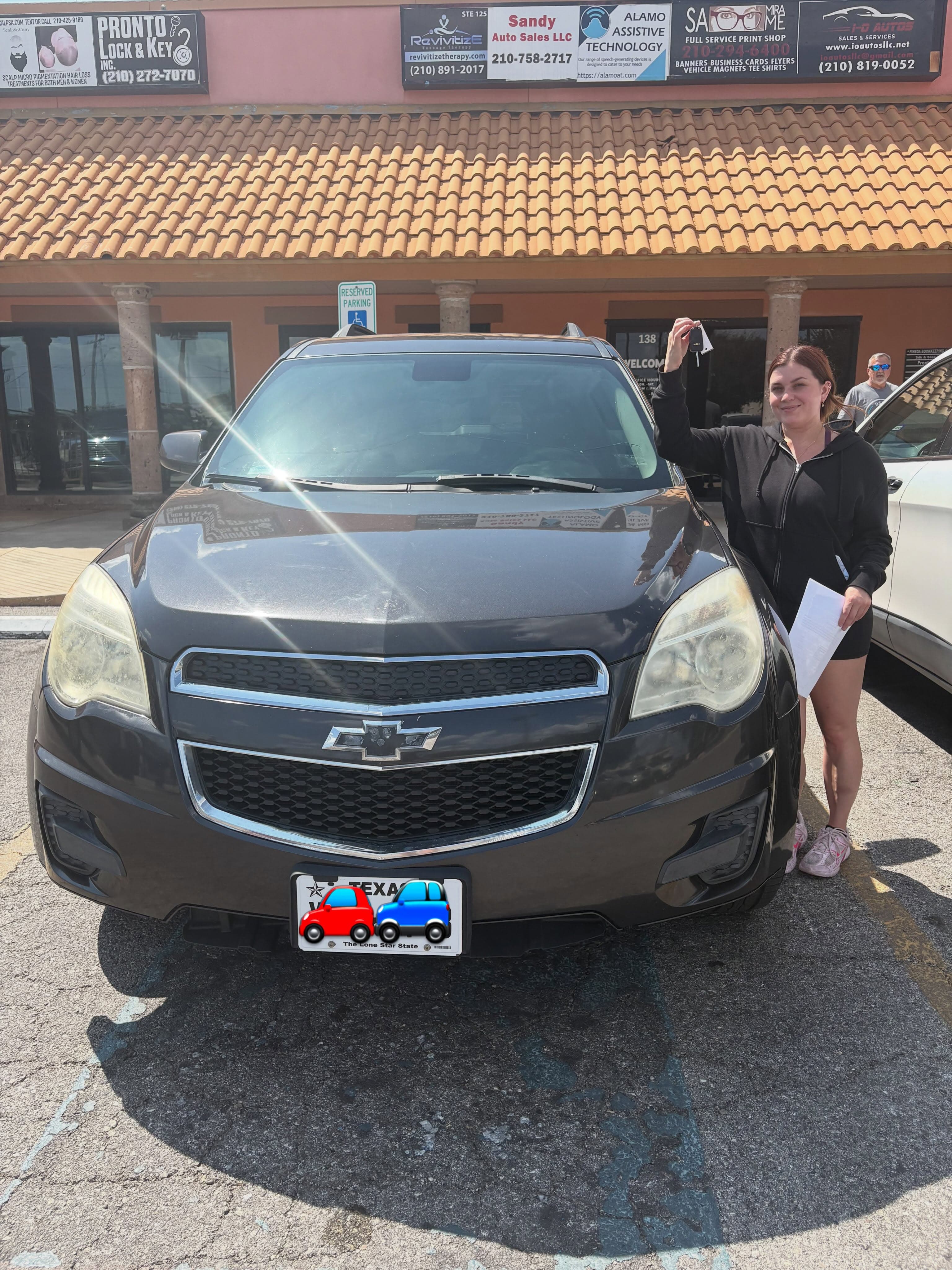 Sold! A dependable Chevy Equinox finds its new owner.